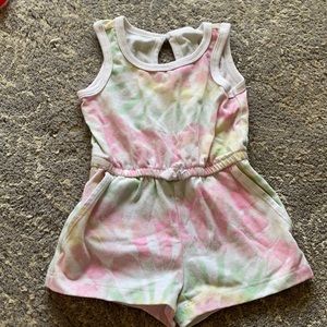 Tie dye baby romper